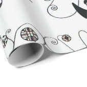 PAPIER CADEAU DECO NAUTIQUE BEAUTÉ DE MODE AVEC ANCRE (Coin rond)