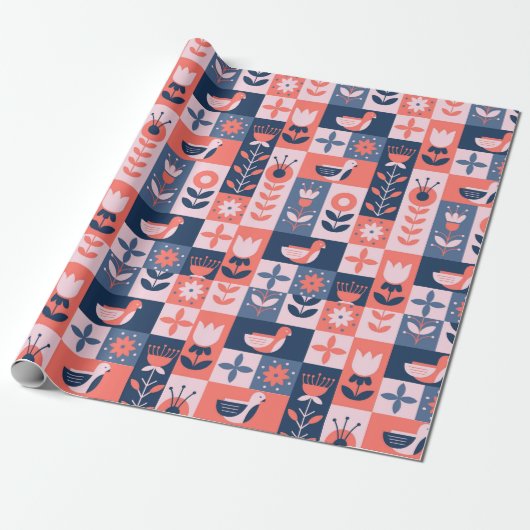 Papier Cadeau Décor coloré (Déroulé)