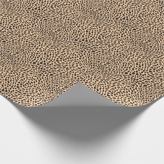 Papier Cadeau Décor de guépard à peau (Coin)