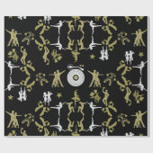 Papier Cadeau Décor de la maison de la danseuse d'or (Plat)