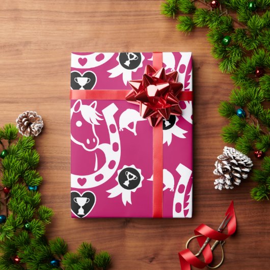 Papier Cadeau Décor de la maison de pony Dressage (Cadeau de vacances)