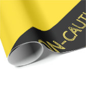 Papier Cadeau Décor de la partie de prudence (Coin rond)