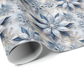 Papier Cadeau Décor de l'événement hivernal (Coin rond)