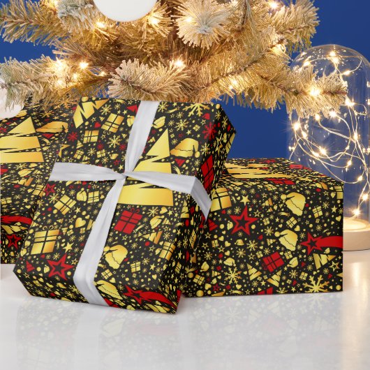 Papier Cadeau Décor de Noël (Vacances)