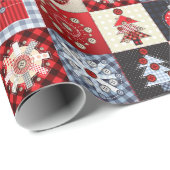 Papier Cadeau Décor de Noël (Coin rond)