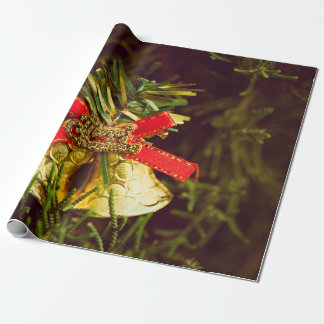 Papier Cadeau Décor de Noël avec fond d'arbre de Noël