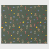 Papier Cadeau Décor de Noël décoratif Papier d'enveloppement de (Plat)