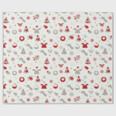 Papier Cadeau Décor de Noël décoratif Papier d'enveloppement de  (Plat)