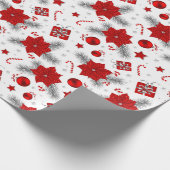 Papier Cadeau Décor de Noël papier d'emballage motif (Coin)