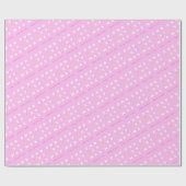 Papier Cadeau Décor de Noël rose Abstrait (Plat)