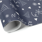 Papier Cadeau Décor décoratif de Noël (Coin rond)