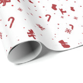 Papier Cadeau Décor décoratif de Noël (Coin rond)