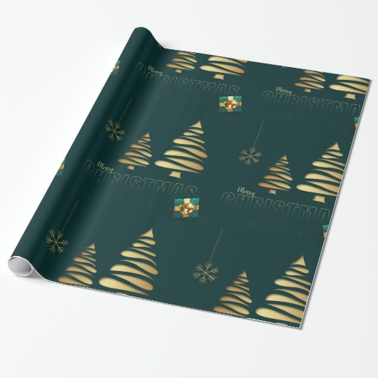 Papier Cadeau Décor décoratif de Noël (Déroulé)