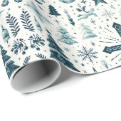 Papier Cadeau Décor décoratif de Noël (Coin rond)