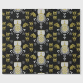 Papier Cadeau Décor maison scandinave Viking Norsemen (Plat)