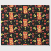 Papier Cadeau Décor maison scandinave Viking Norsemen (Plat)