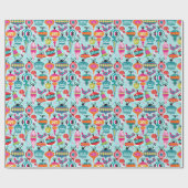 Papier Cadeau Décor moderne du milieu du siècle (Plat)