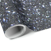 Papier Cadeau Décor noir en ruban (Coin rond)