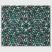 Papier Cadeau Décor noir vert gris sans parfum (Plat)