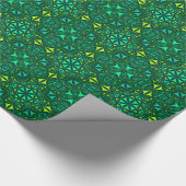 Papier Cadeau Décor vert (Coin)