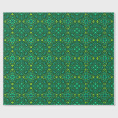 Papier Cadeau Décor vert (Plat)