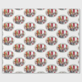 Papier Cadeau Décorateur de maison de papier d'emballage (Plat)