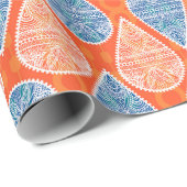 Papier Cadeau Décoratif, Motif ethnique (Coin rond)