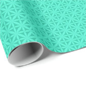 Papier Cadeau Décoration bleu-clair (Coin rond)