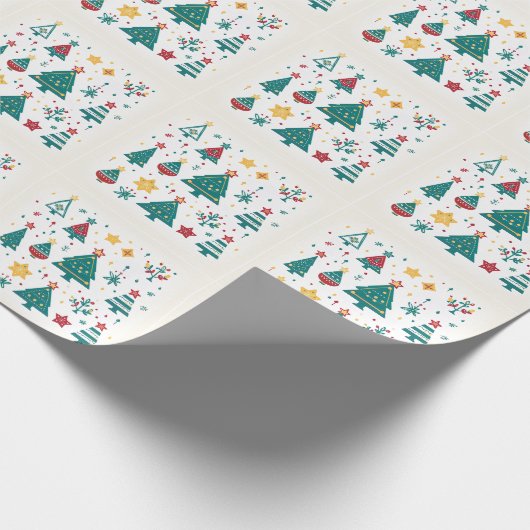 Papier Cadeau Décoration de Noël moderne (Coin)