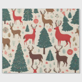 Papier Cadeau décoration de Noël Papier d'enveloppement (Plat)