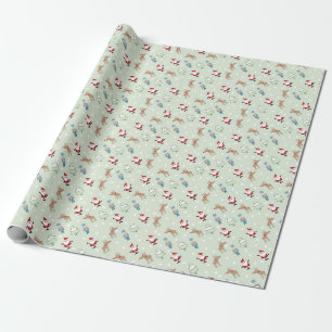 Papier Cadeau décoration de père noël