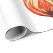 Papier Cadeau Décorations d'arbre de Noël Cool rétros (Coin rond)