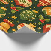 Papier Cadeau Décorations de Noël (Coin)