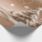 Papier Cadeau Décorations de Noël avec neige (Coin)