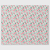 Papier Cadeau Décorations de Noël Rétro Modernes (Plat)