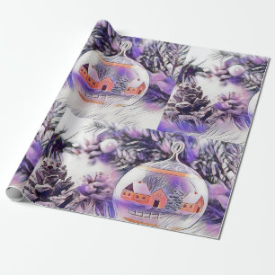 Papier Cadeau Décorations de Noël Vintage Ornements