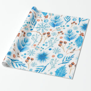 Papier Cadeau Décorations hivernales, feuillets décoratifs de