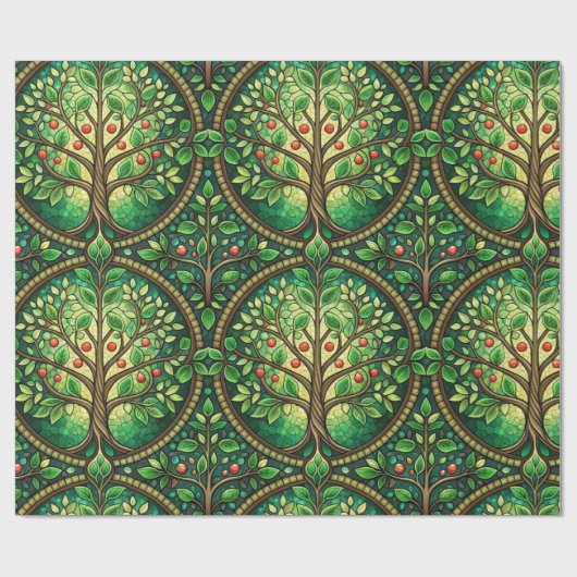 Papier Cadeau Decorative wrapping paper with a repeating  (Plat)