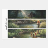 Papier cadeau découpage Colvert pêche chasse (Devant 3)