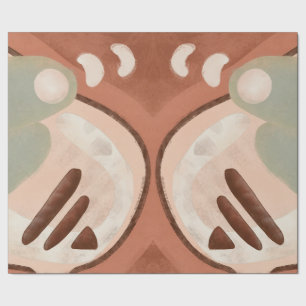 Papier Cadeau Découpage d'art biologique Abstrait moderne du mil