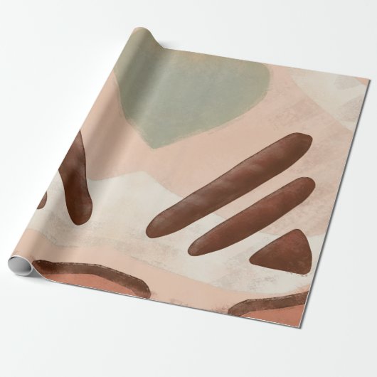 Papier Cadeau Découpage d'art moderne et Abstrait du milieu du s (Déroulé)