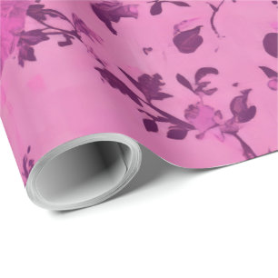 Papier Cadeau Découpage de chinoiserie mauve
