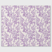 Papier Cadeau Découpage de chinoiserie violet clair (Plat)