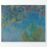 PAPIER CADEAU DÉCOUPAGE DE LA PEINTURE MONET WISTERIA<br><div class="desc">Un zoom avant de l'un des seuls tableaux de Monets plus tard oeuvres de sa collection Wisteria. Ce tableau particulier a été découvert récemment avec l'allusion d'un autre tableau de nénuphars caché sous cette couche supérieure ou dernière de toile peinte.</div>