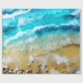 Papier Cadeau Découpage de plage (Plat)