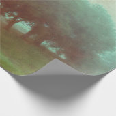 Papier Cadeau Découpage du paysage de la texture Turquoise Vinta (Coin)