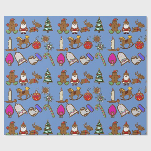 Papier Cadeau Découpe de biscuit (Plat)