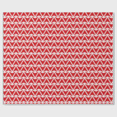 Papier Cadeau Découvrez l'impact du motif zigzag rouge (Plat)