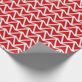Papier Cadeau Découvrez l'impact du motif zigzag rouge (Coin)