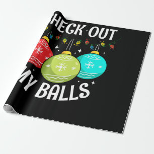 Papier Cadeau Découvrez Mes boules de Noël sale Décoration de
